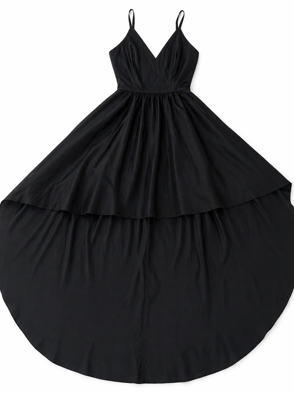 B Darlin Black High-Low Spaghetti Strap Dress
